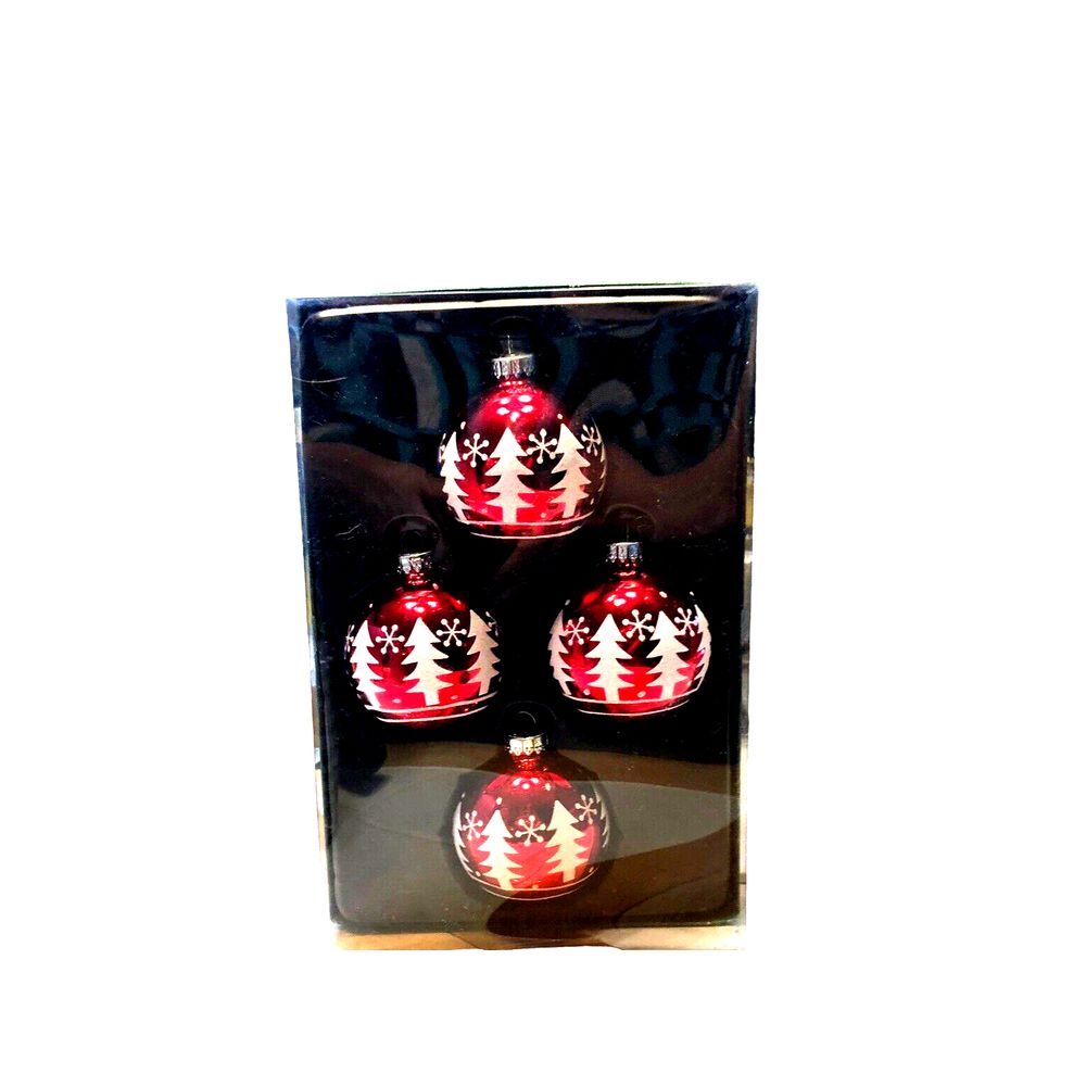 Kurt Adler Ornament Ball‎ Glass Christmas Tree Vintage Snowflake Vintage Sparkle - Picture 3 of 15